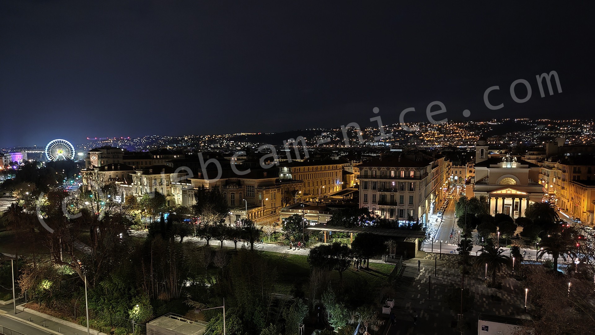 Images de Nice sur la Coulée verte, Boulevard Jean Jaurès, Vieux Nice, Garibaldi, promenade du Paillon, Collines Niçoises, Mont Boron, Observatoire, Théâtre de Nice, Acropolis, Sunset, travaux nouvelle coulée verte, théâtre