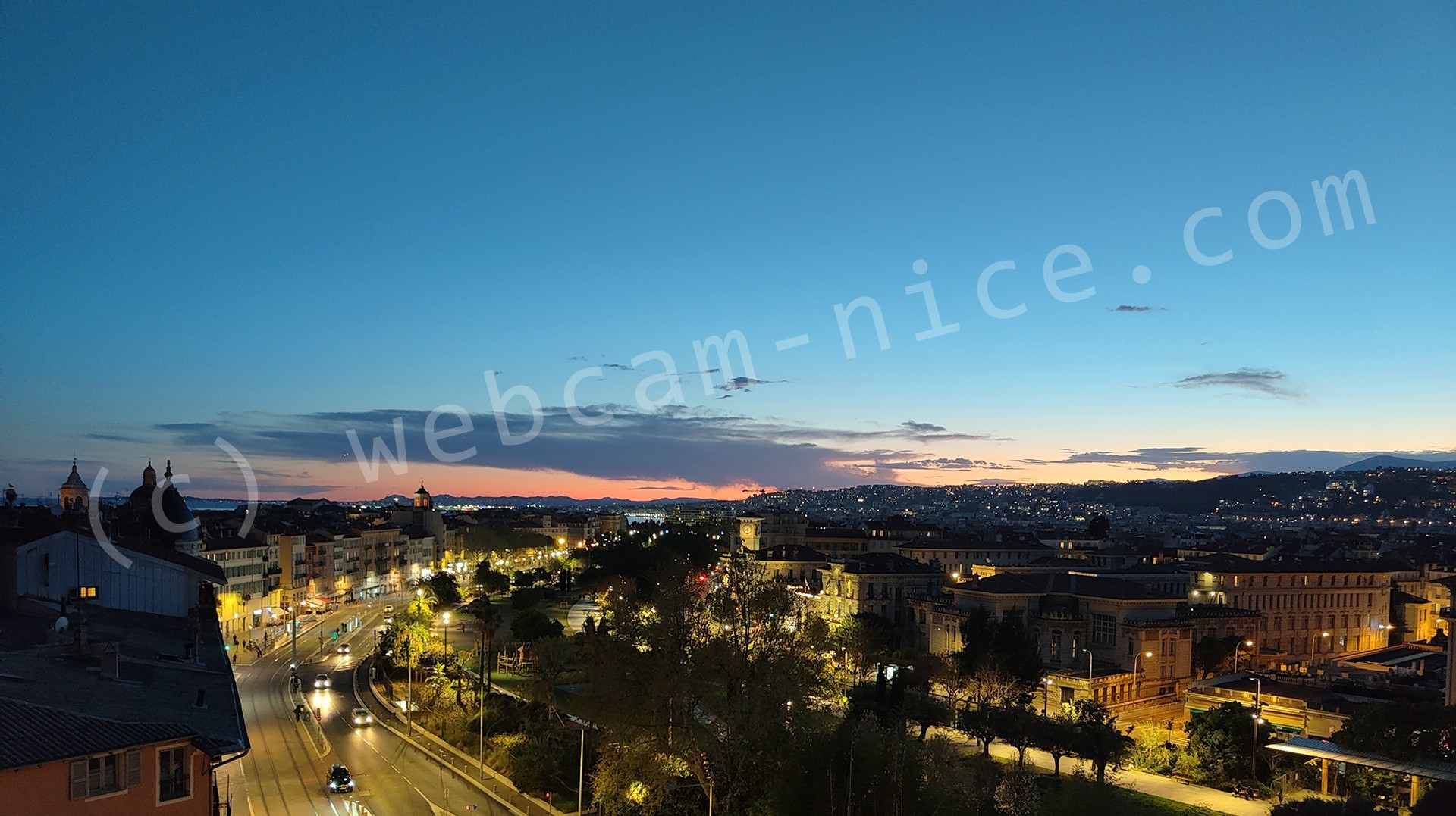 Images de Nice sur la Coulée verte, Boulevard Jean Jaurès, Vieux Nice, Garibaldi, promenade du Paillon, Collines Niçoises, Mont Boron, Observatoire, Théâtre de Nice, Acropolis, Sunset, travaux nouvelle coulée verte, théâtre